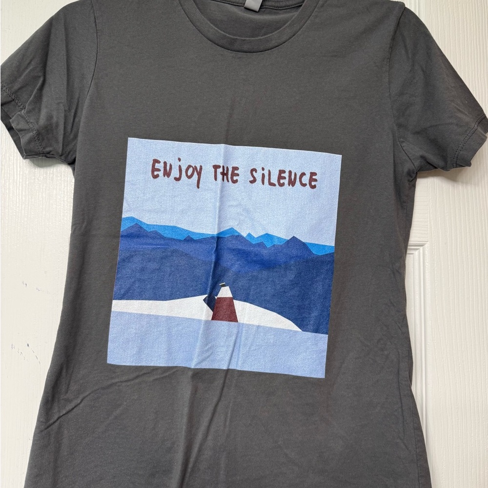 Next Level Apparel Gray Tee with Graphic Print